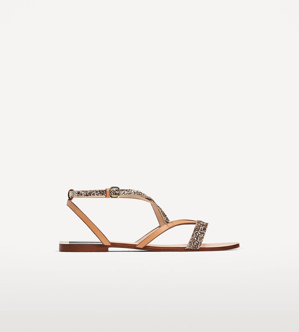 Sandals with Shiny Straps
